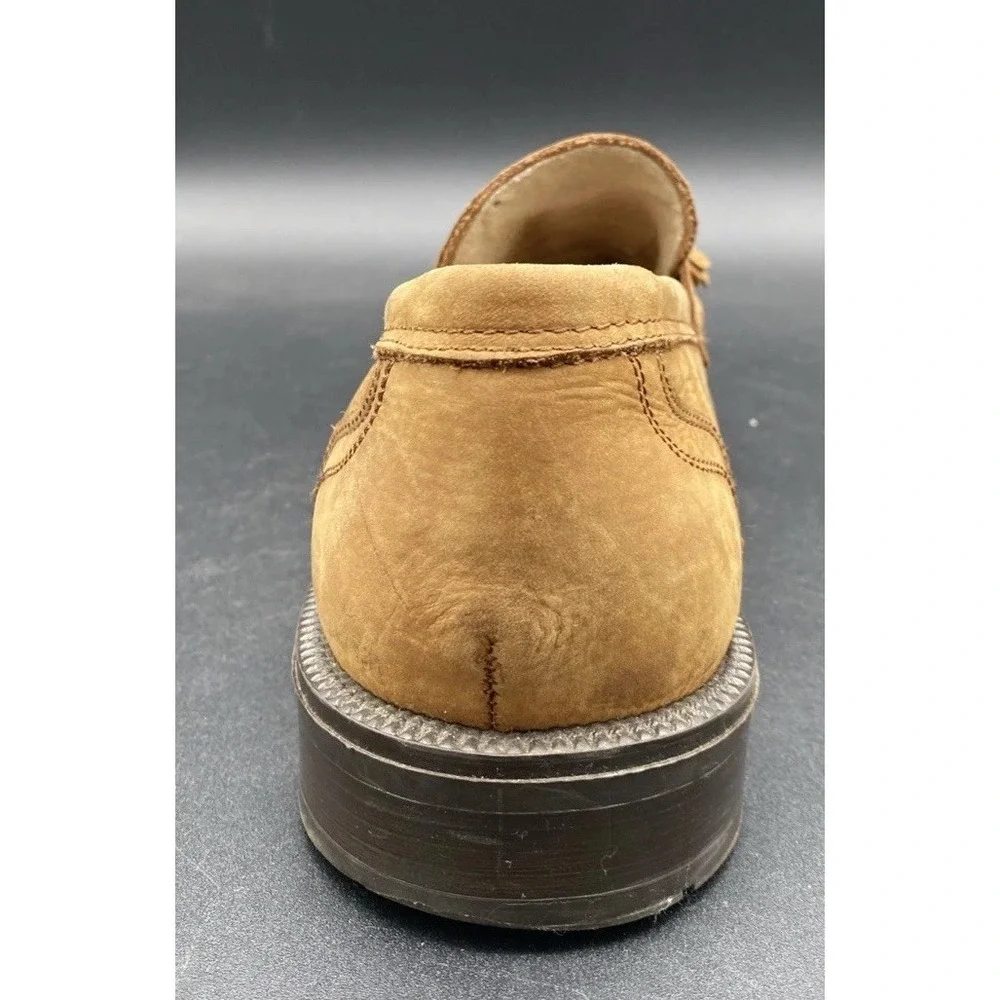 Aerosoles Men's Brown Leather Tassel Loafer Driving Moccasin Sz 10 Slip On Shoes